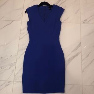 Flattering fitted Blue Dress